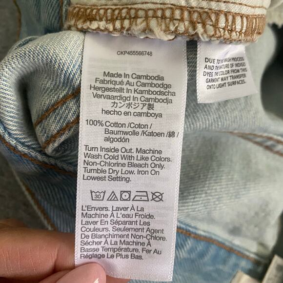 NWT Madewell Relaxed Denim Shorts Size 28 - Picture 11 of 12